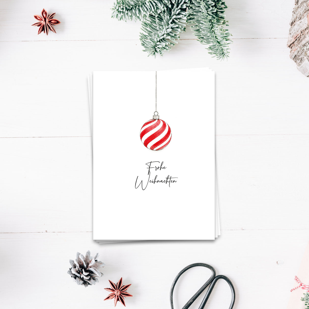 Frohe Weihnachten - Weihnachtskarte