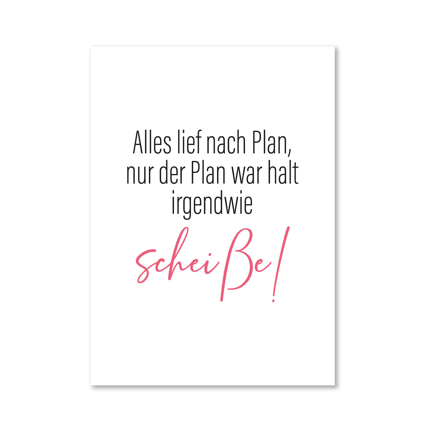 Alles lief nach Plan, nur der Plan war halt irgendwie scheiße - Magnet