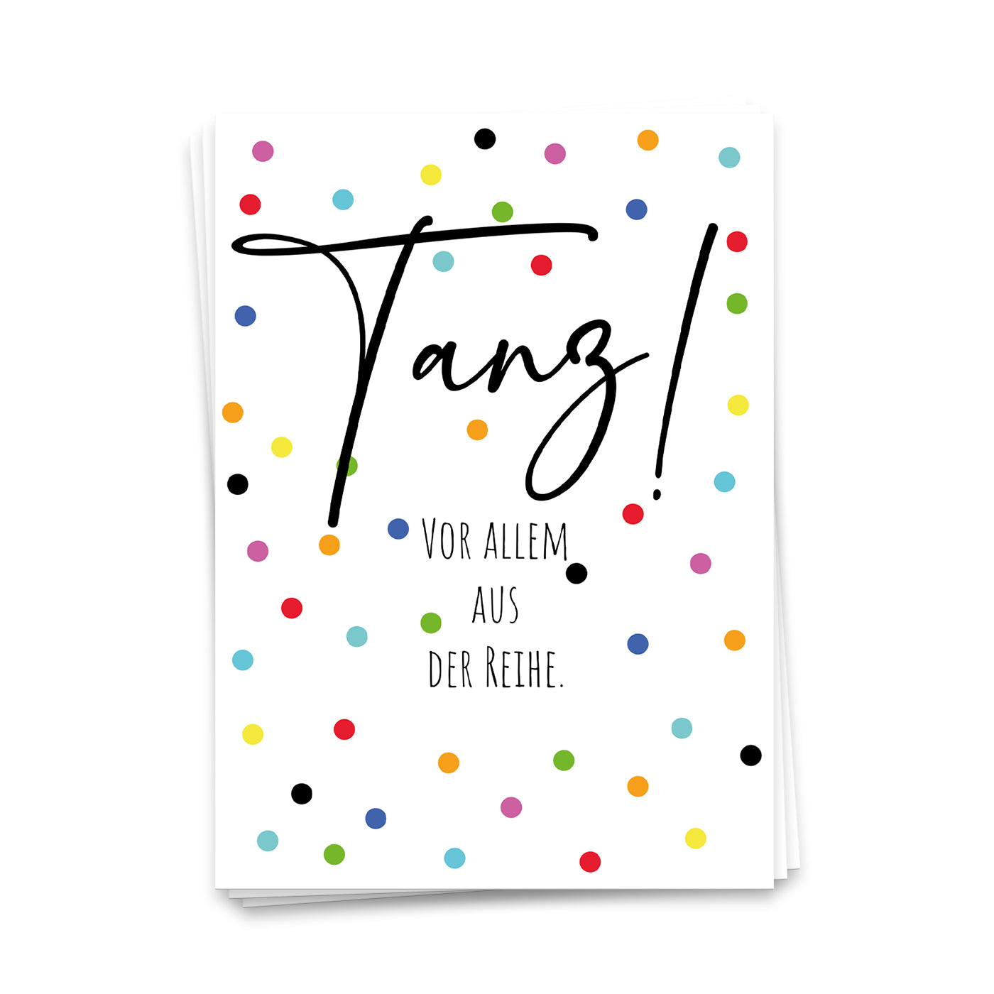 Tanz! Vor allem aus der Reihe - Postkarte