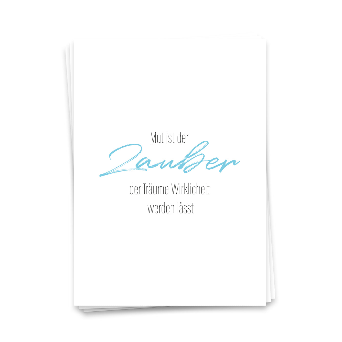 Mut ist der Zauber - Postkarte