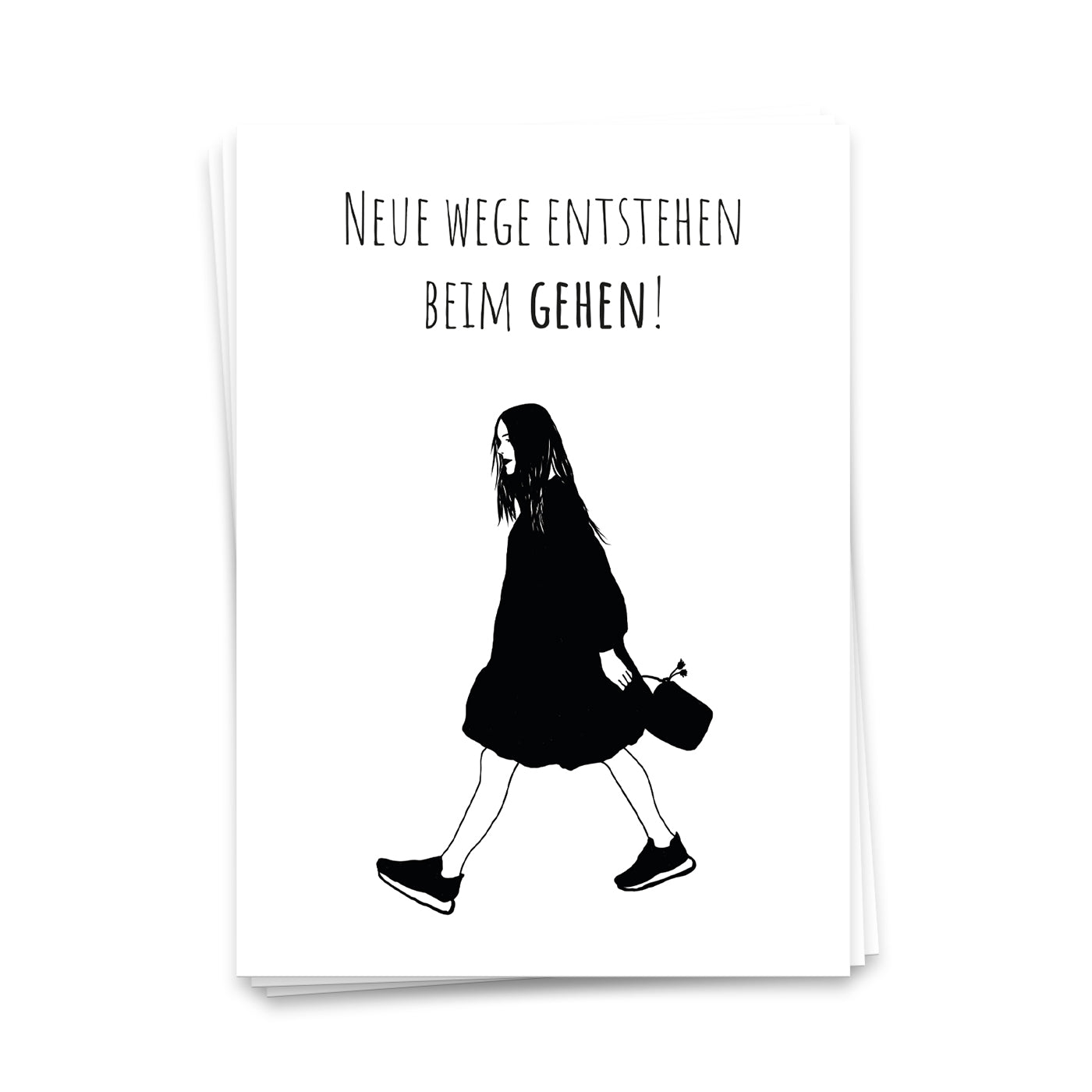 Neue Wege entstehen beim Gehen - Postkarte