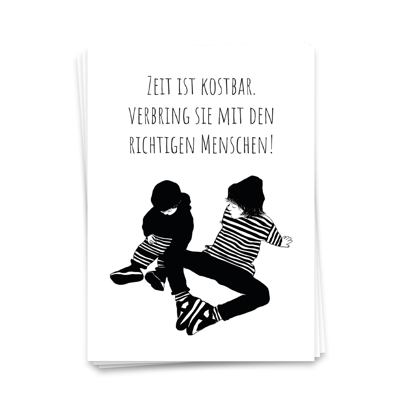 Zeit ist kostbar - Postkarte