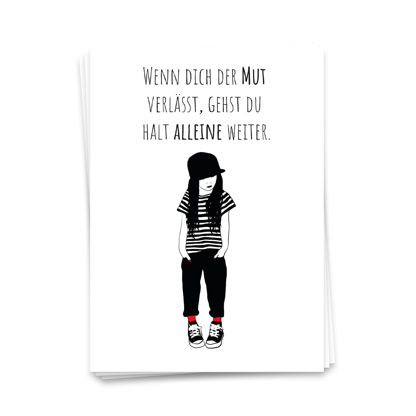 Wenn dich der Mut verlässt - Postkarte