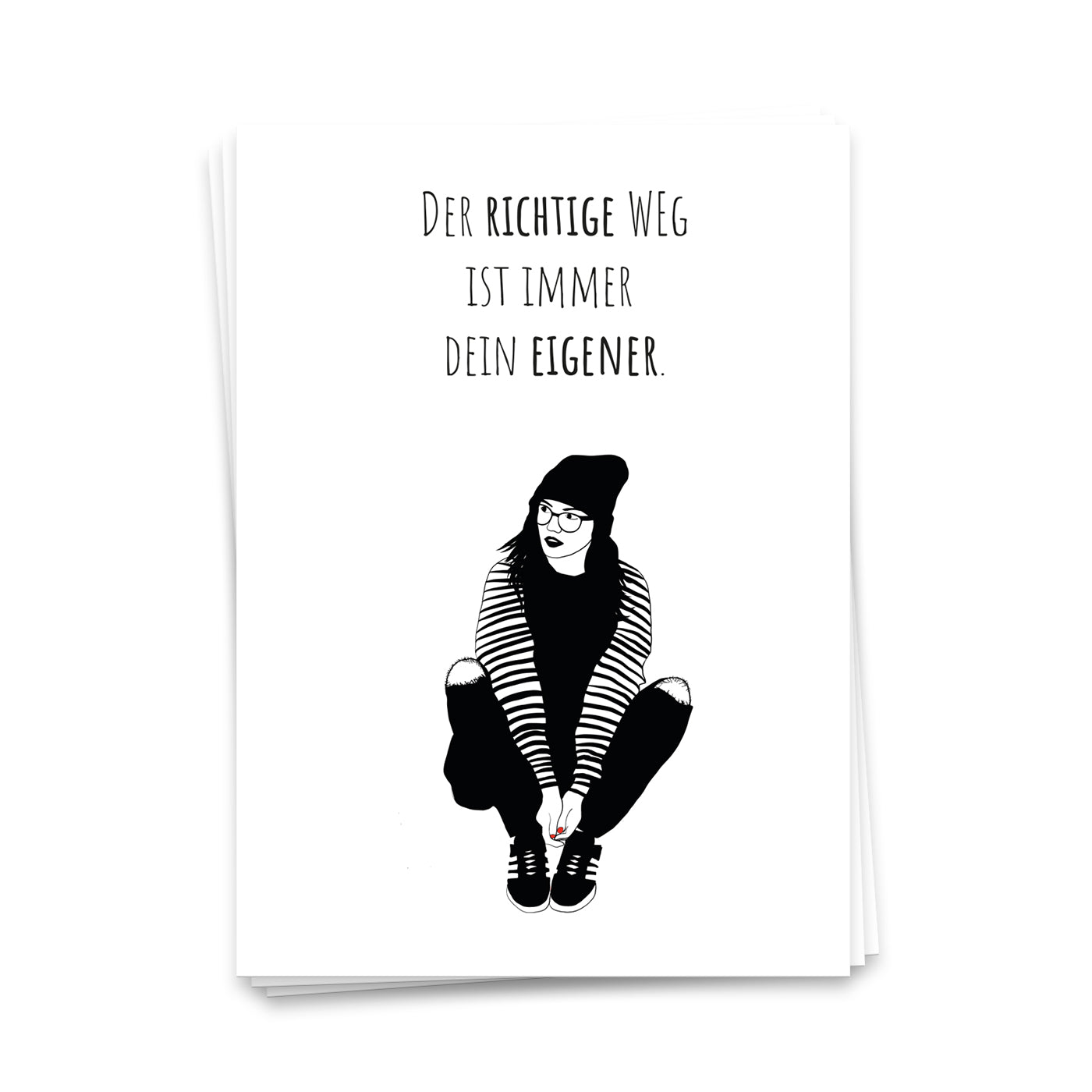 Der richtige Weg ist immer Dein eigener - Postkarte