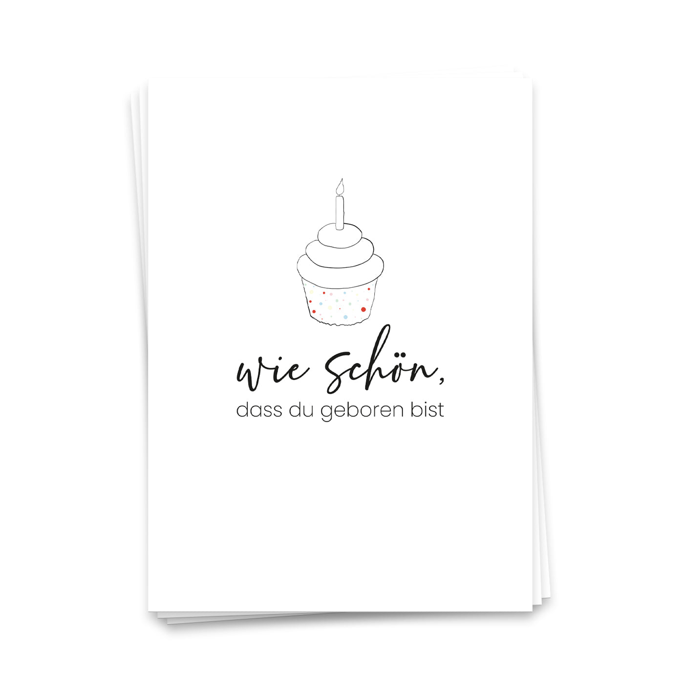 Wie schön, dass du geboren bist - Postkarte
