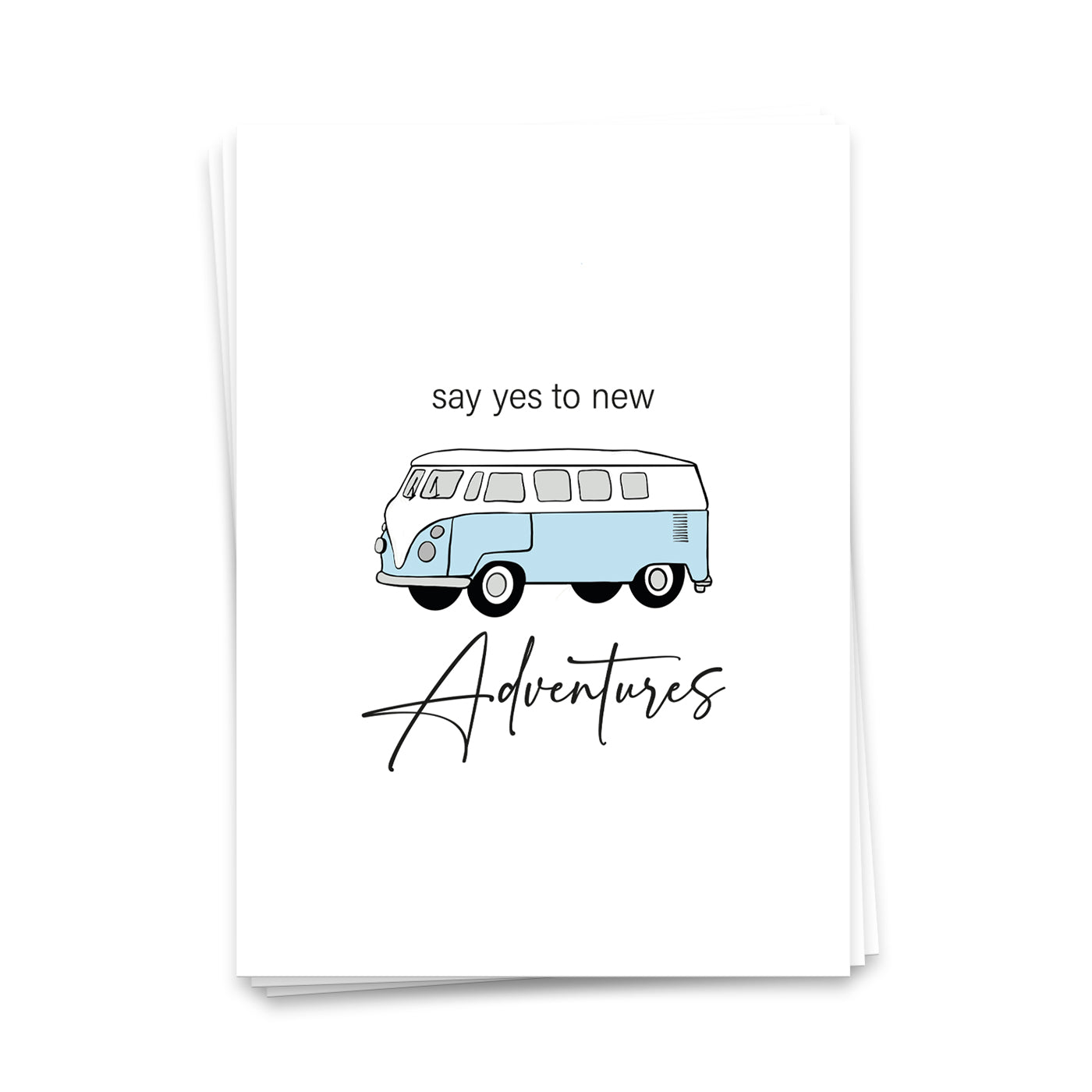 Say yes to new adventures - Postkarte