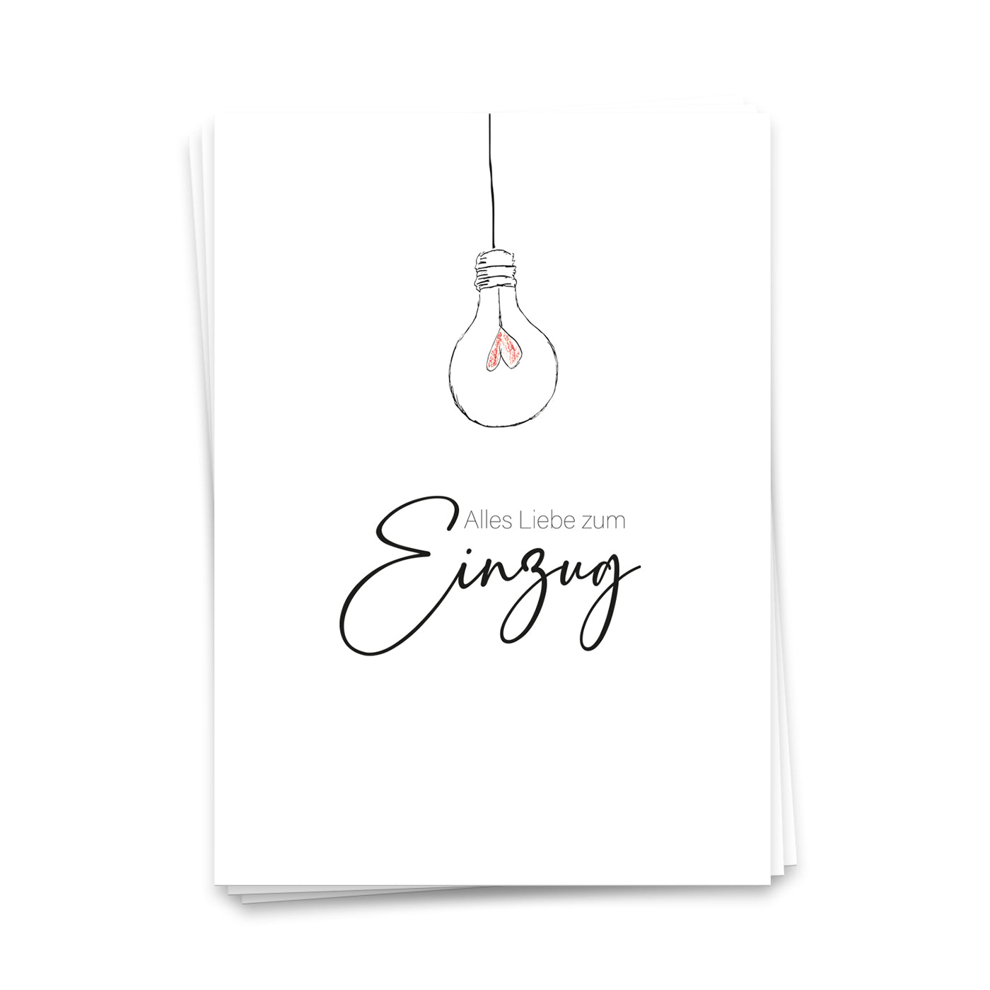 Alles Liebe zum Einzug - Postkarte