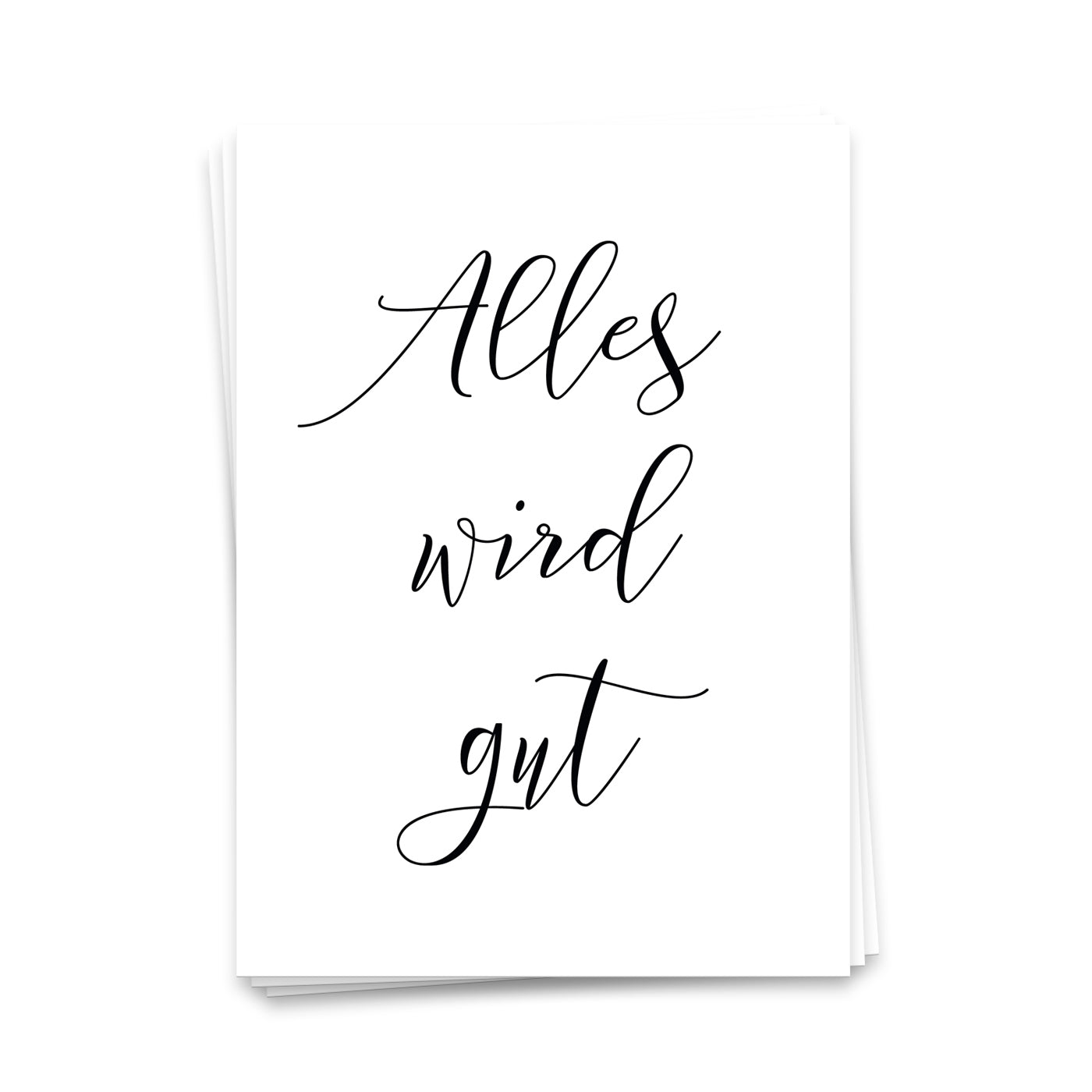 Alles wird gut - Postkarte