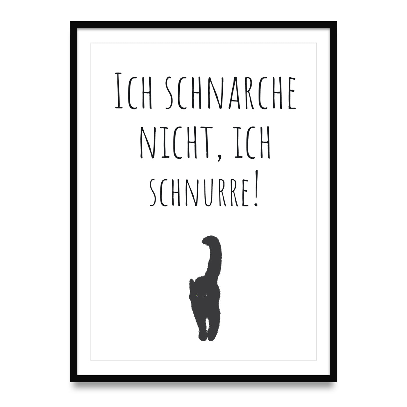 Ich schnarche nicht, ich schnurre - Poster