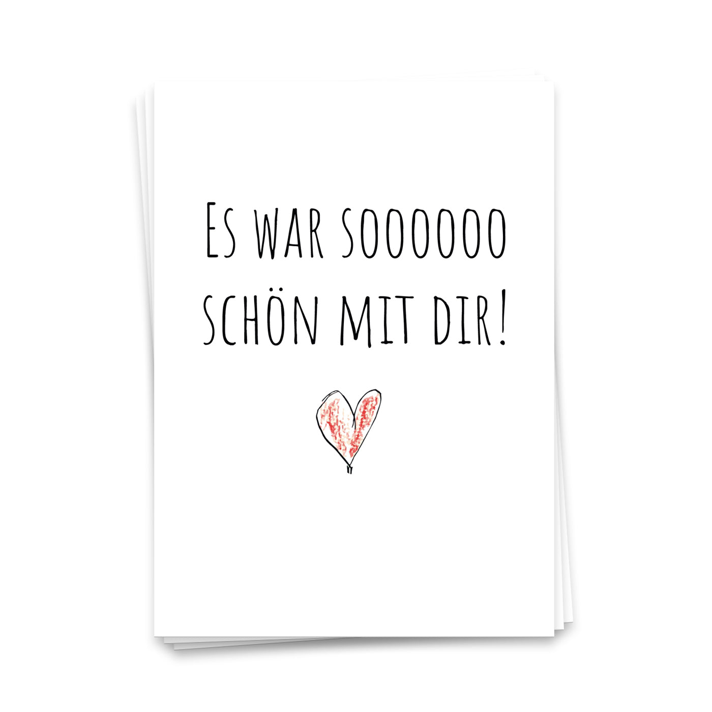 Es war soooo schön mit Dir - Postkarte