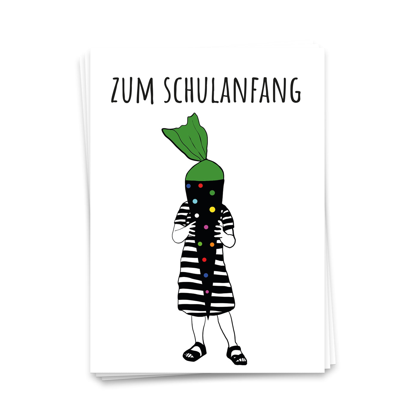 Zum Schulanfang - Postkarte