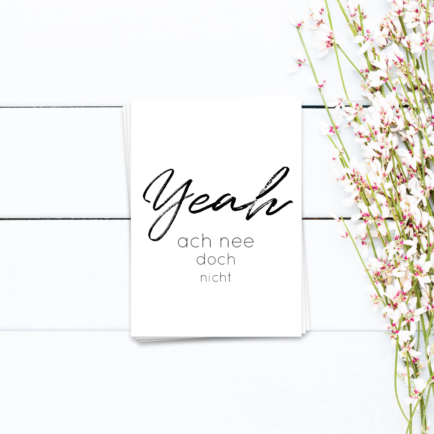 Yeah, ach nee doch nicht - Postkarte