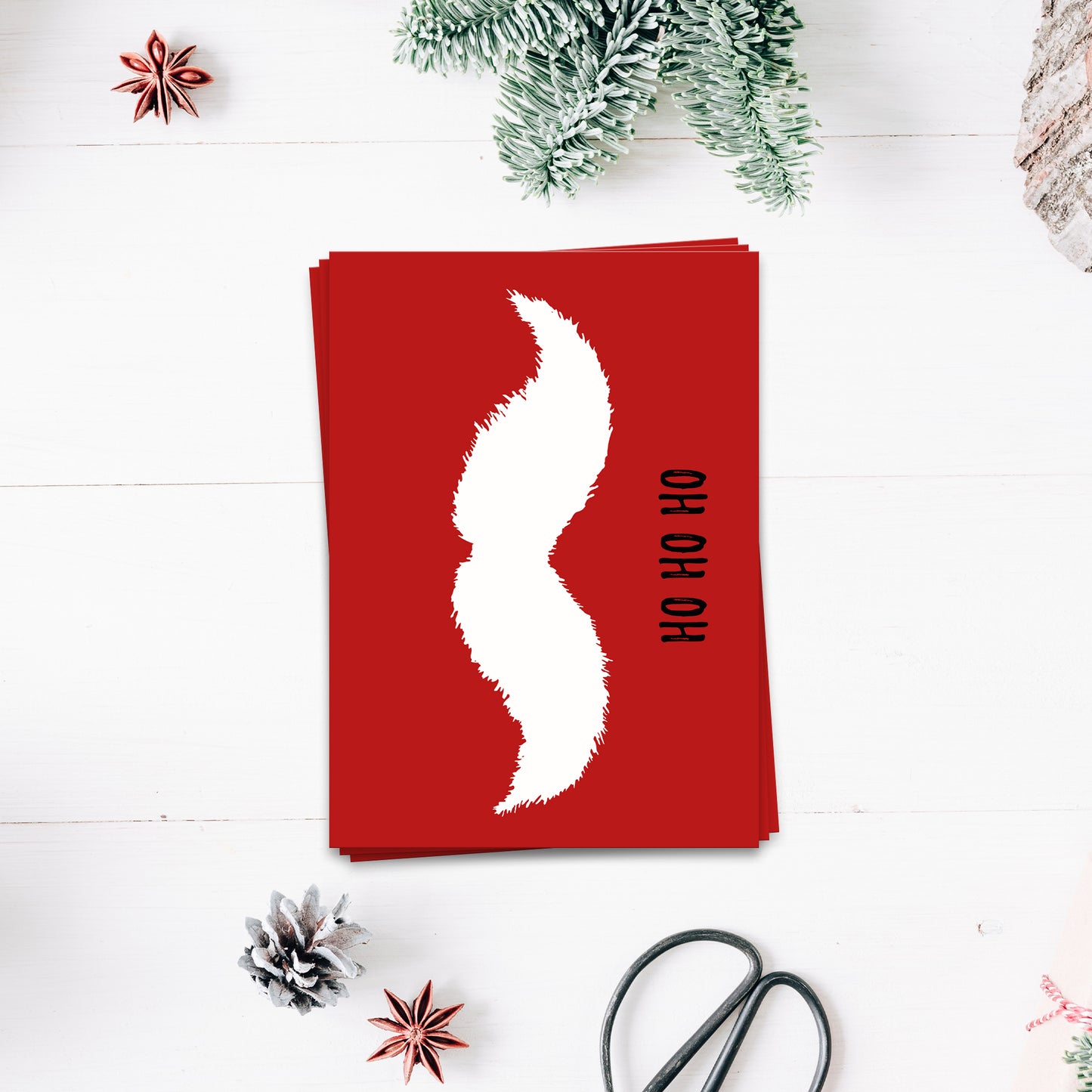 Der Weihnachtsmann kommt - Postkarte