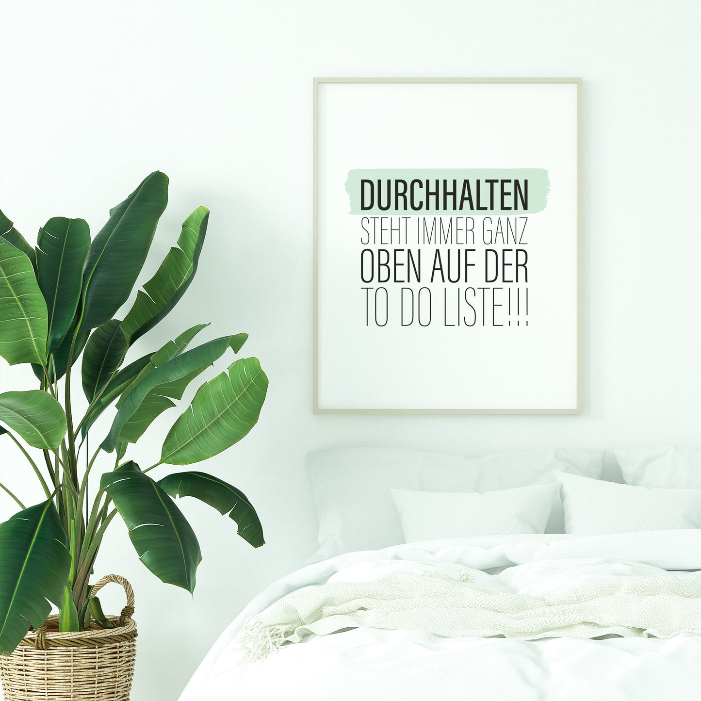 Durchhalten steht immer ganz oben auf der to do Liste - Poster