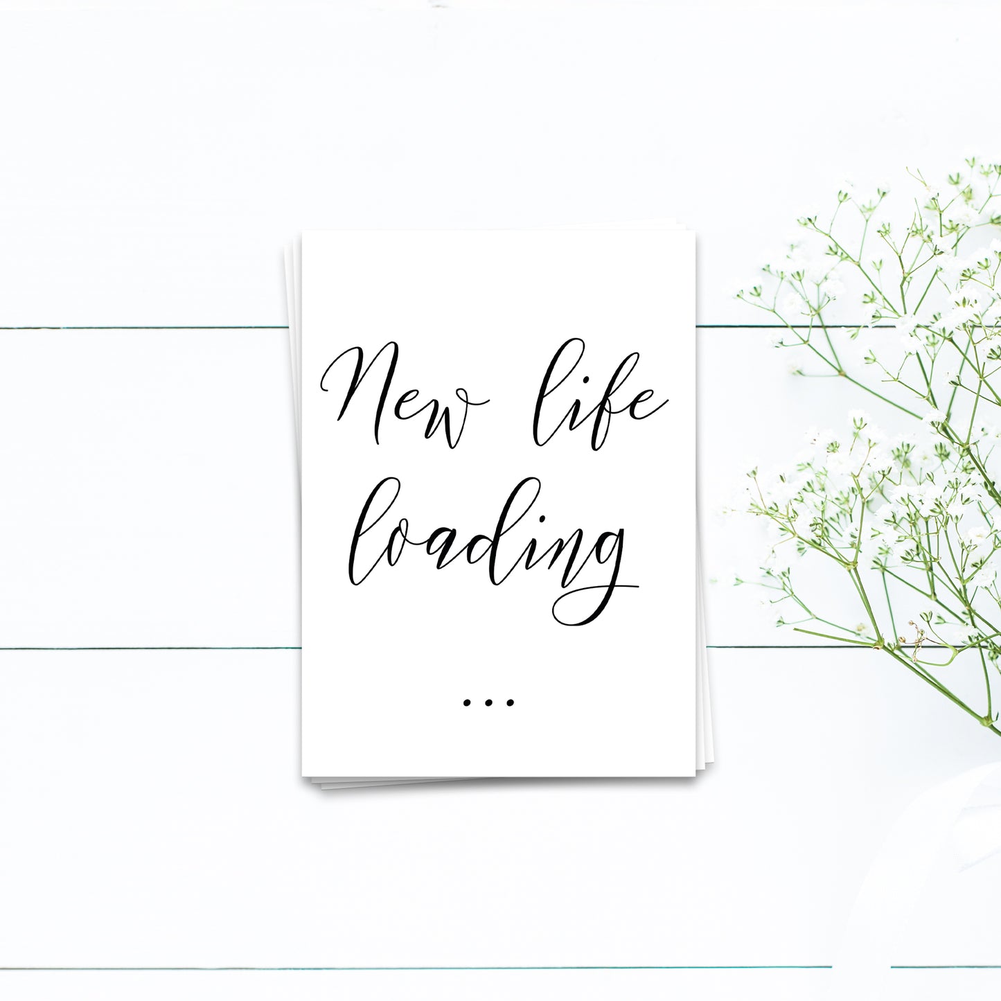 New life loading - Postkarte