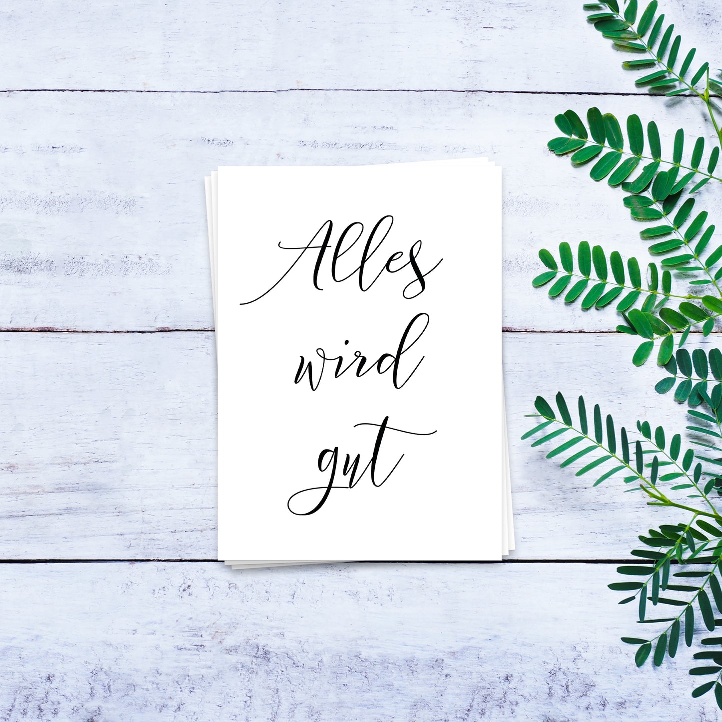 Alles wird gut - Postkarte