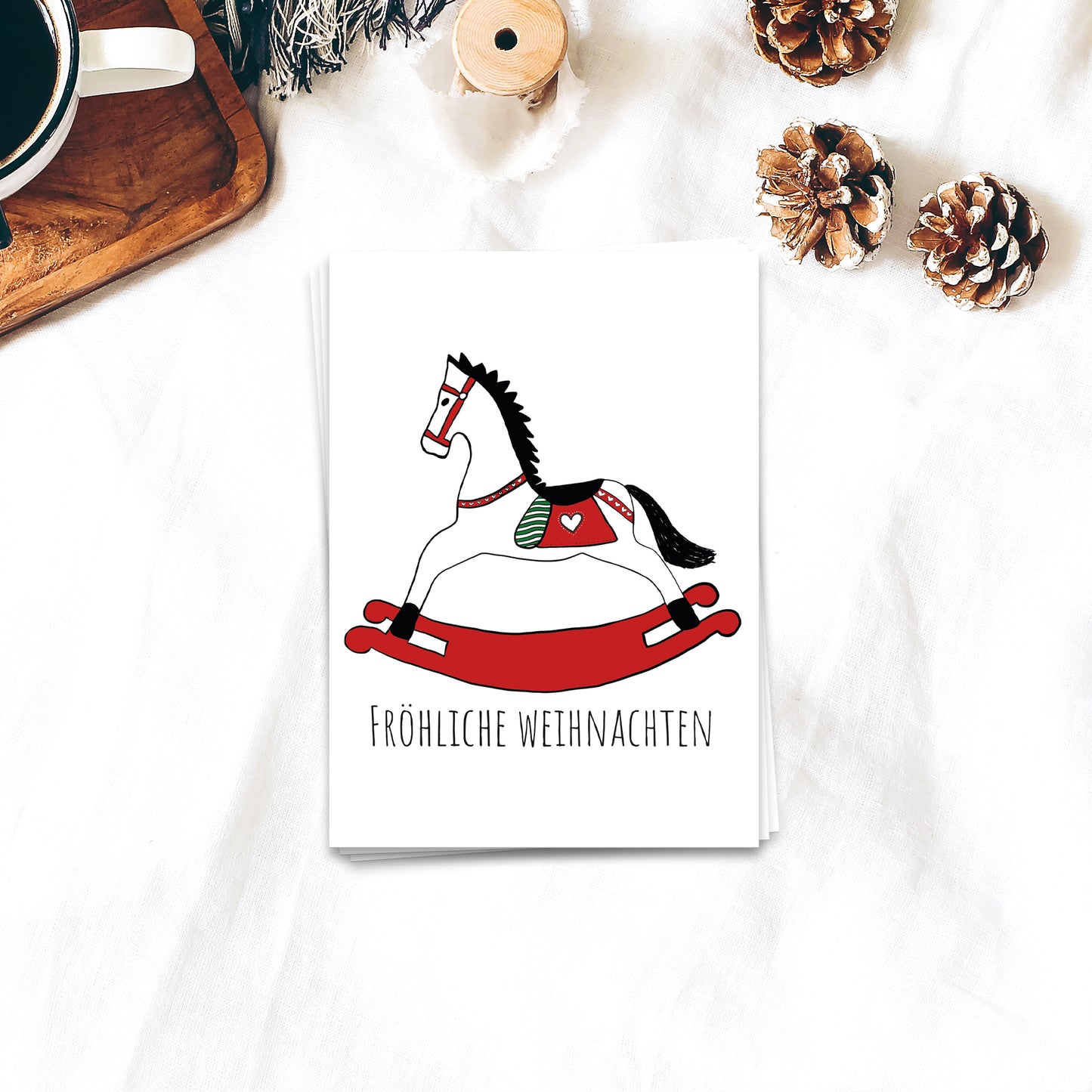 Fröhliche Weihnachten - Postkarte