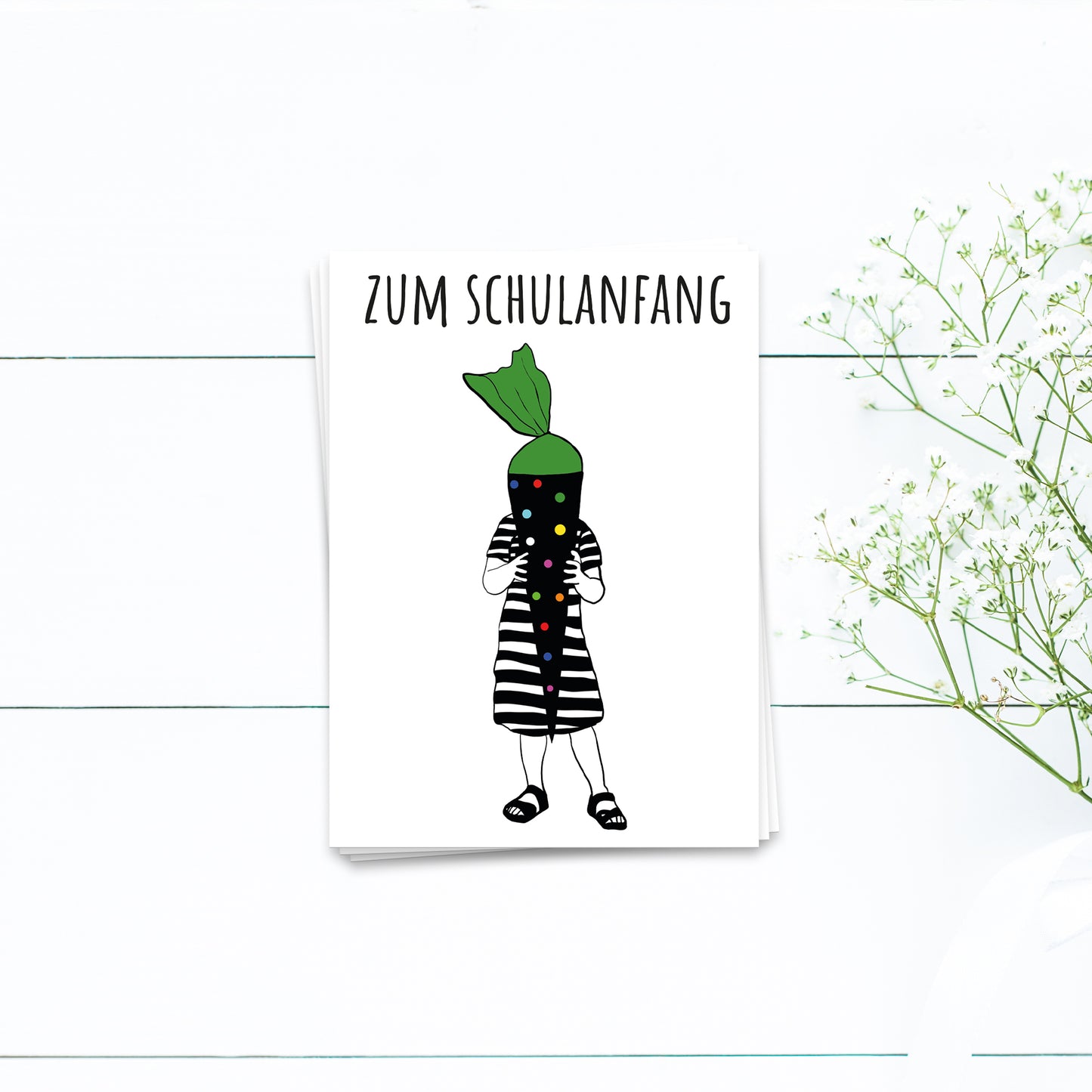 Zum Schulanfang - Postkarte