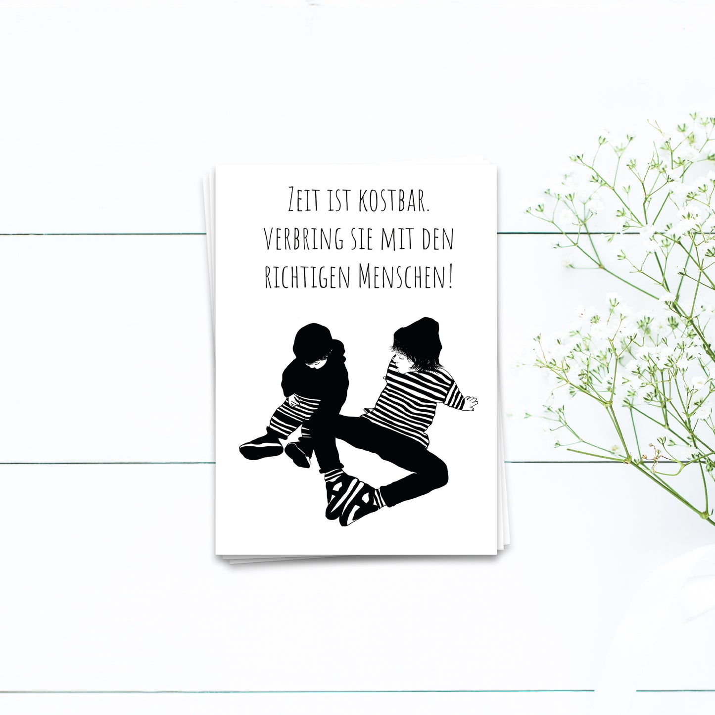Zeit ist kostbar - Postkarte
