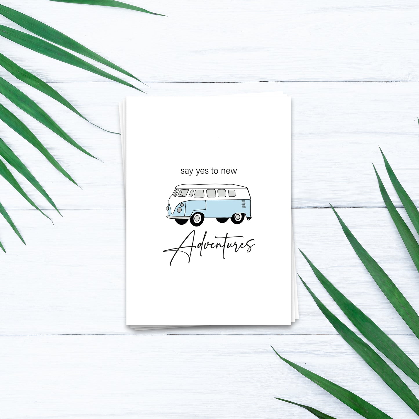 Say yes to new adventures - Postkarte