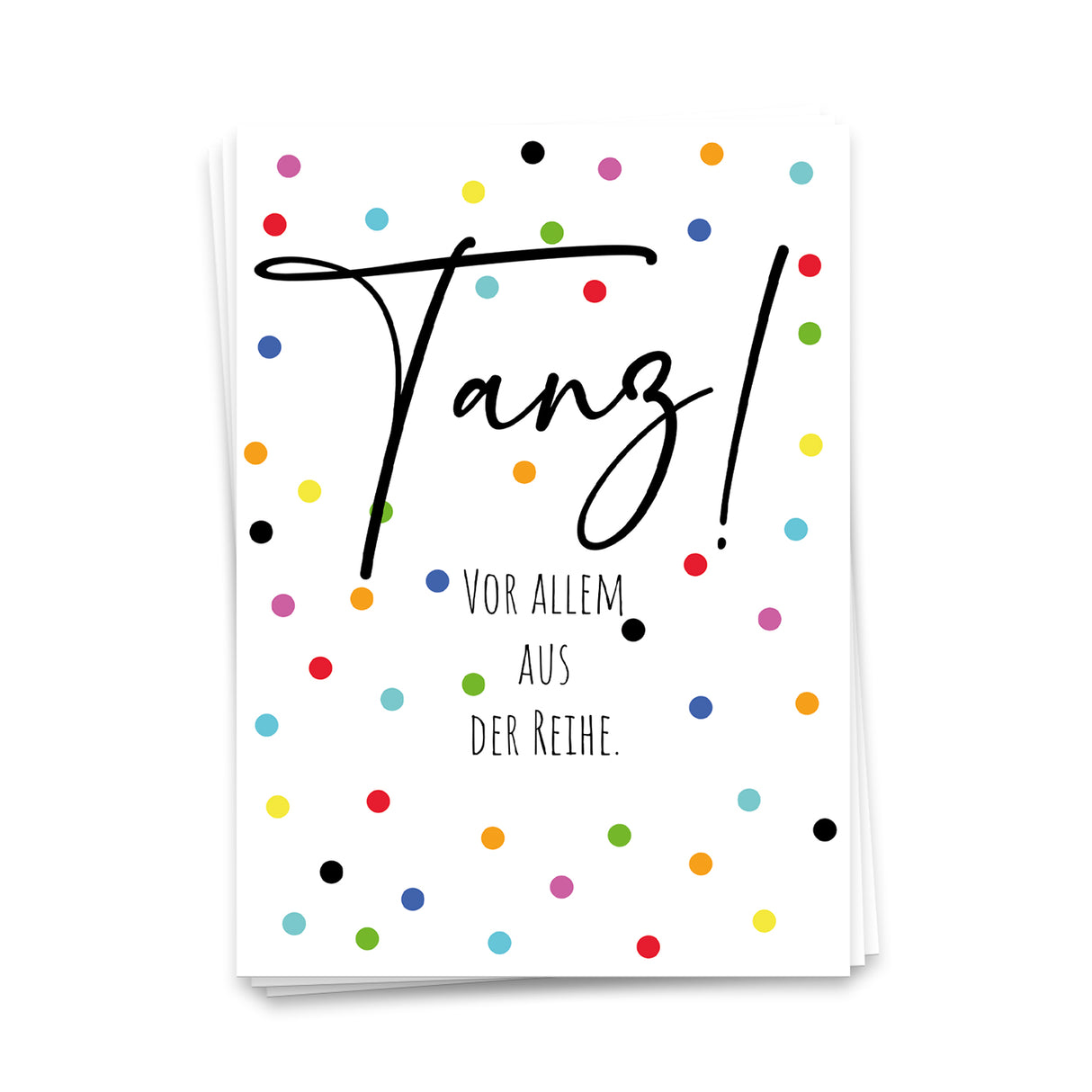 Tanz! Vor allem aus der Reihe - Postkarte