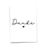 Danke - Postkarte
