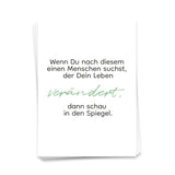 Wenn Du nach diesem einen Menschen suchst, der Dein Leben verändert - Postkarte