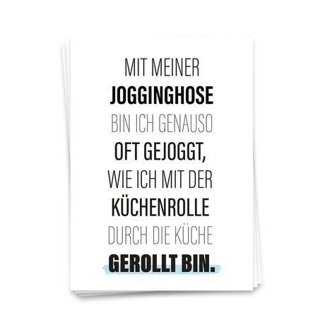 Mit meiner Jogginghose - Postkarte