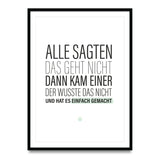 Alle sagten das geht nicht - Poster