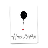 Happy Birthday Ballon - Postkarte
