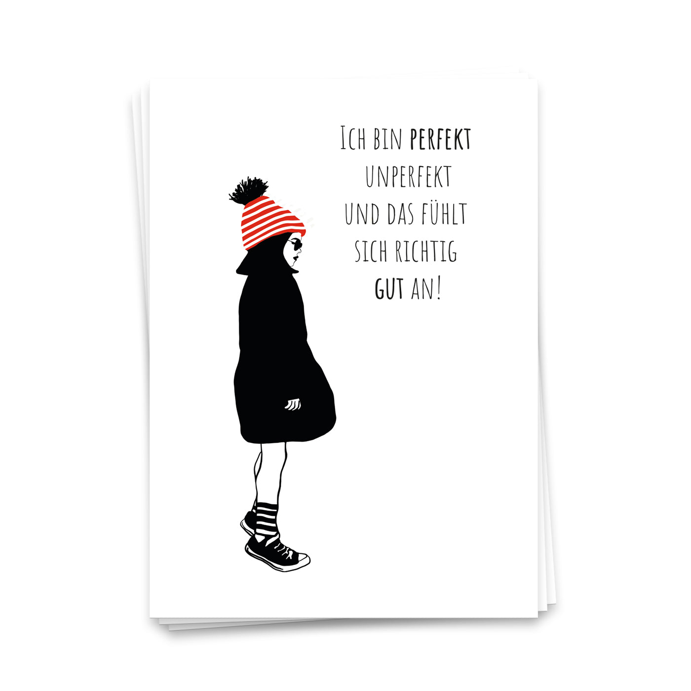 Ich bin perfekt unperfekt - Postkarte
