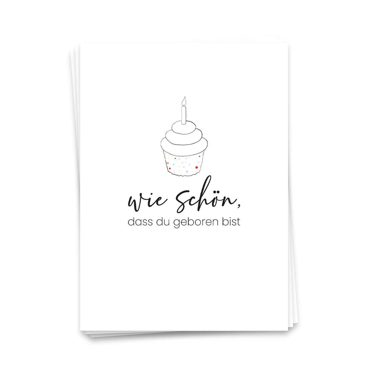 Wie schön, dass du geboren bist - Postkarte