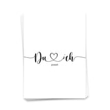 Du, ich, passt - Postkarte