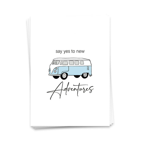 Say yes to new adventures - Postkarte