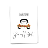 Alles Liebe zur Hochzeit - Postkarte