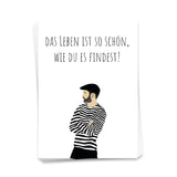 Das Leben ist so schön - Postkarte