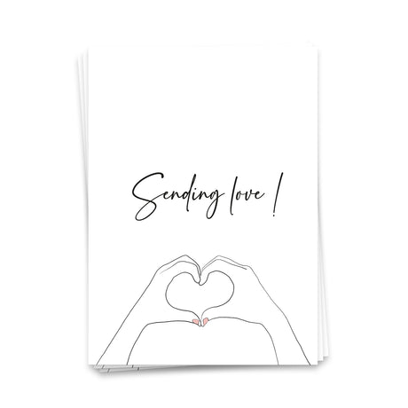 Sending love - Postkarte