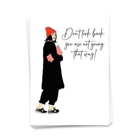 Don't look back - Postkarte