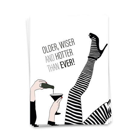 Older, wiser and hotter - Postkarte