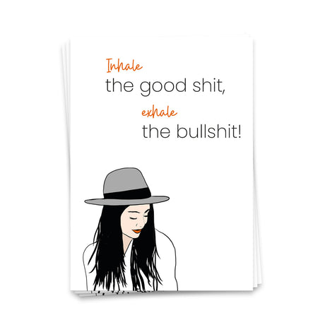 Inhale the good shit - Postkarte