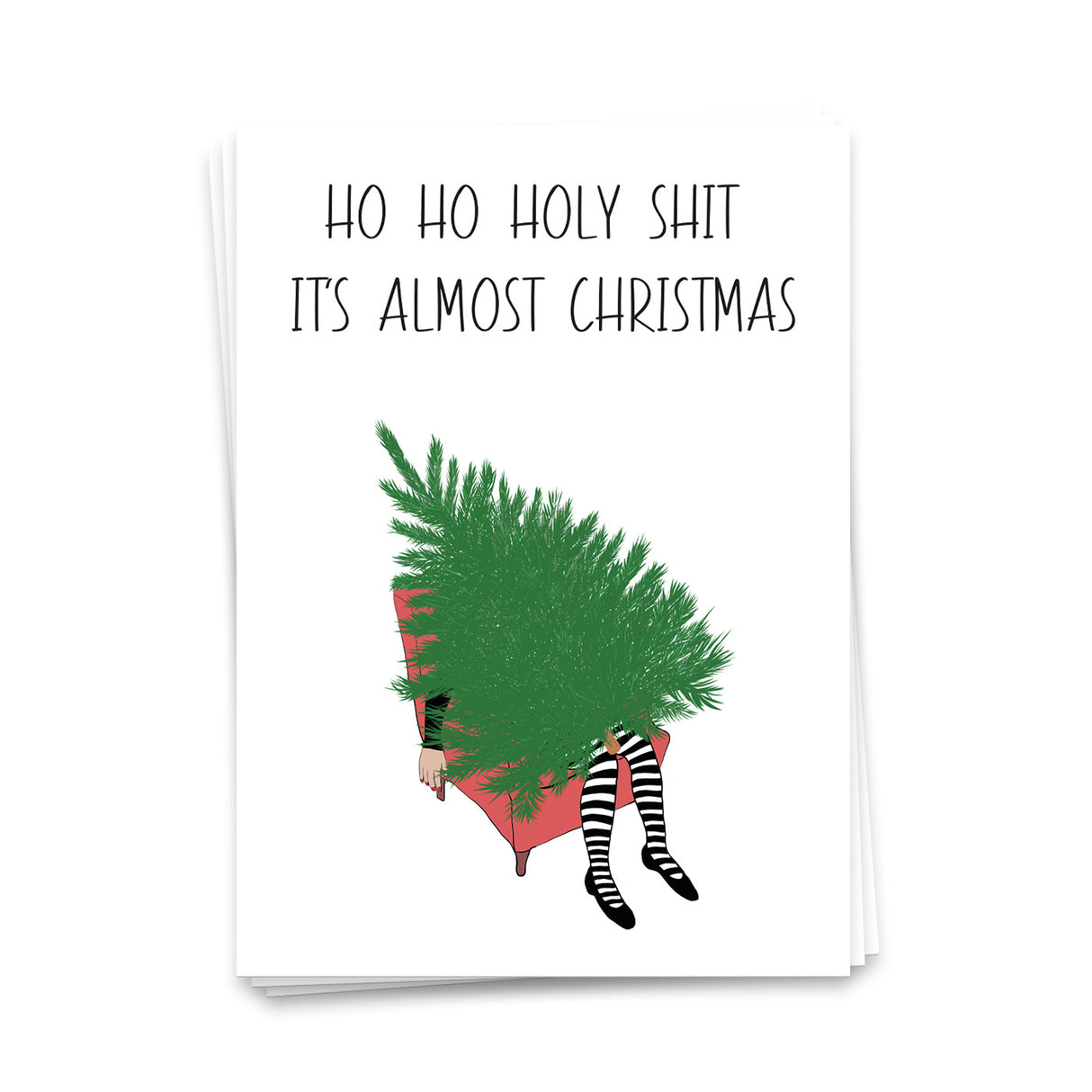 Ho ho holy shit - Postkarte