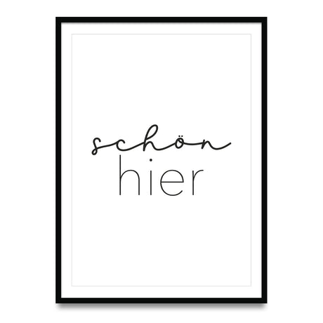 Schön hier - Poster