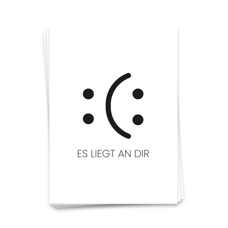 Es liegt an dir -  Postkarte