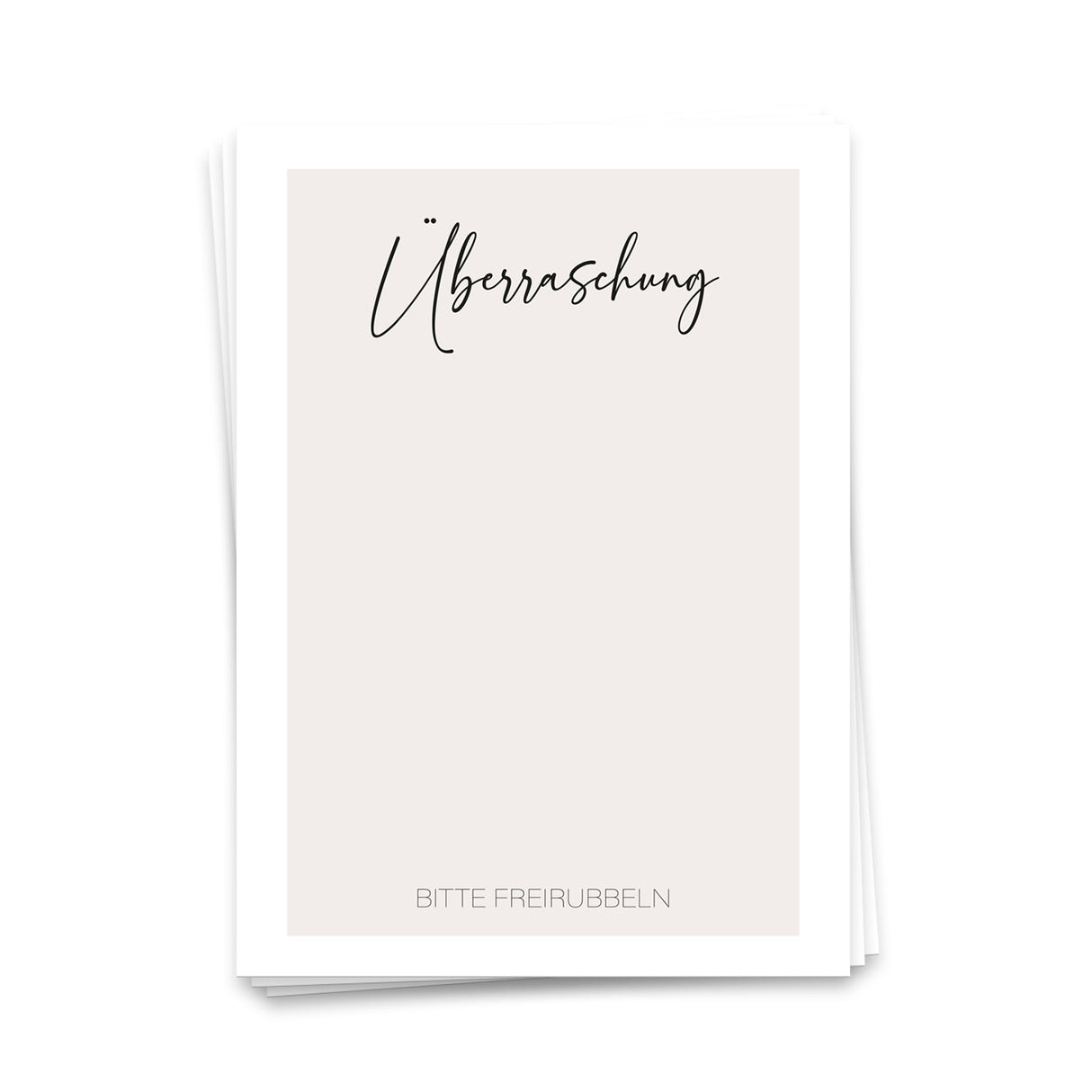 Rubbelkarte Überraschung - Postkarte