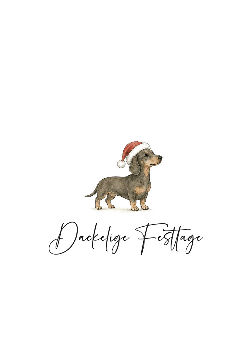 Dackelige Festtage - Weihnachtskarte