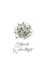Entspannte Weihnachtszeit - Weihnachtskarte