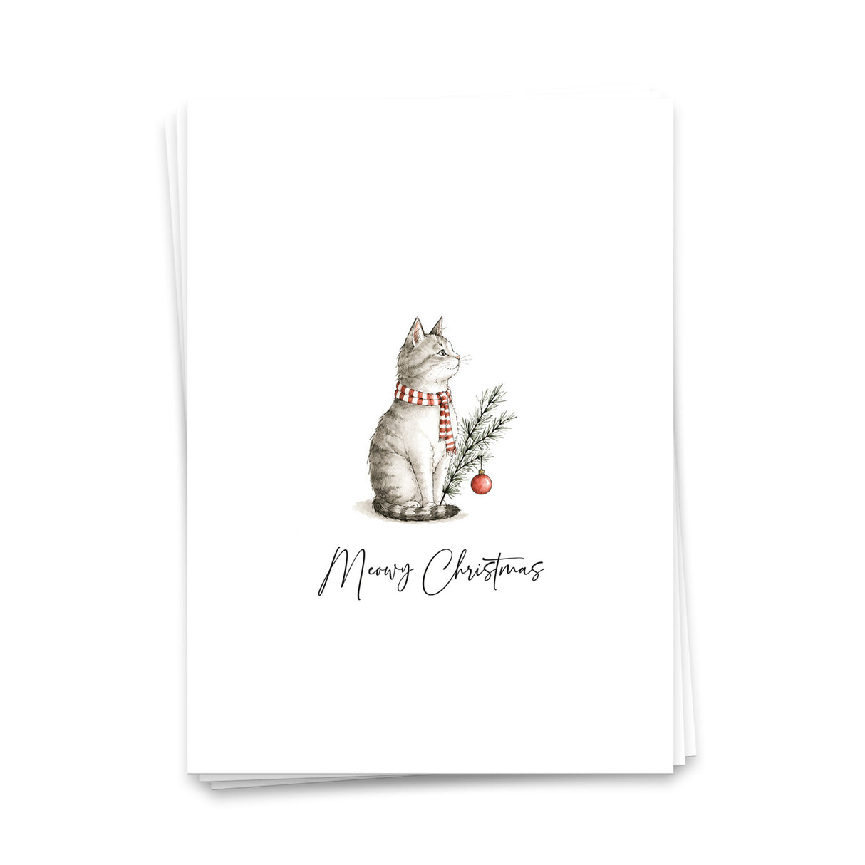 Meowy Christmas - Weihnachtskarte