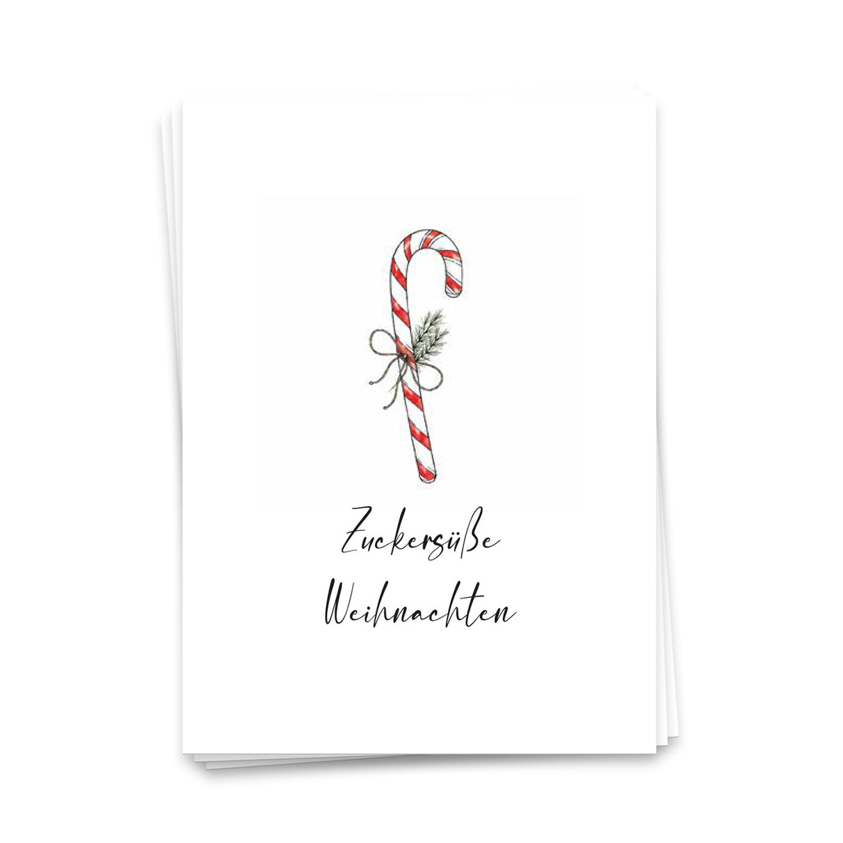 Zuckersüße Weihnachten - Weihnachtskarte