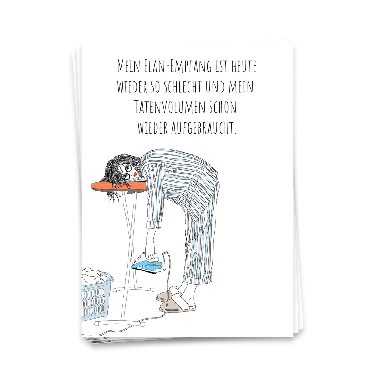 Mein Elan-Empfang ist wieder so schlecht - Postkarte