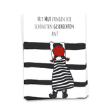 Mit Mut fangen die schönsten Geschichten an - Postkarte